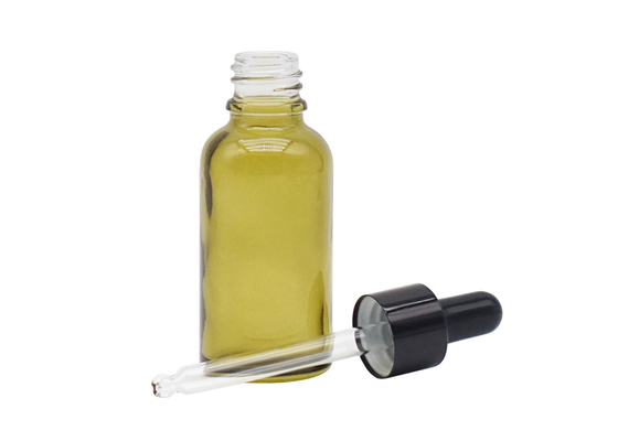 Glass Dropper Essential Oil Bottle 30ml 100ml Cosmetic Clear Green