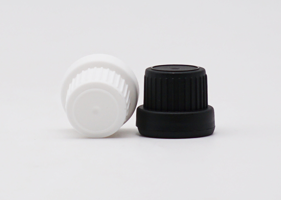 CRC Plastic Screw Cap With Insert For Glass Bottles 18mm Black Tamper Evident Cap