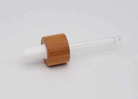 18mm 20mm Bamboo Dropper Cap Essential Oil For Glass Bottle