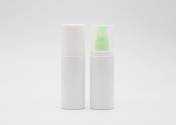 Plastic Cosmetic Spray Bottle Fine Mist Pet 100ml White Cylinder