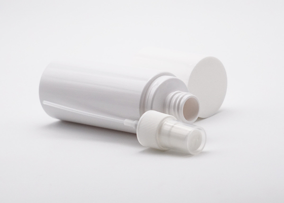 Cylinder Plastic Sprayer Bottle 30ml 60ml White Logo Custom