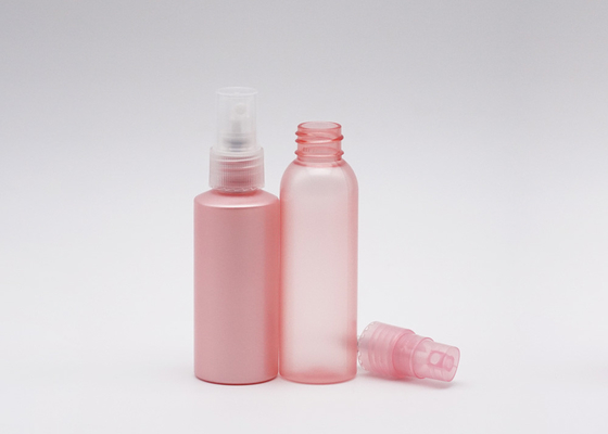 Clear Pink Cosmetic Spray Bottle 60ml Empty PET Plastic