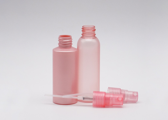 Clear Pink Cosmetic Spray Bottle 60ml Empty PET Plastic