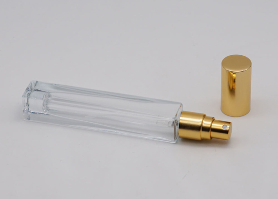 Square 10ml Glass Perfume Atomizer Bottle Portable Mist Spray