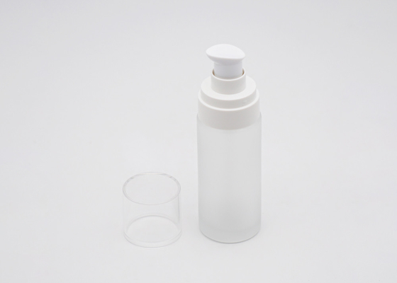 Glass Cosmetic 100ml Makeup Lotion Bottle Empty Frosted Spraying Coating