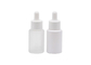 White Cylinder Glass Dropper Bottle 15ml Empty Essential Oil Cosmetic