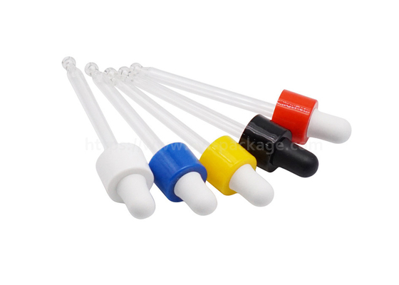 Plastic Glass Dropper Caps Screw Colorful Essential Oil Droppers For Bottles