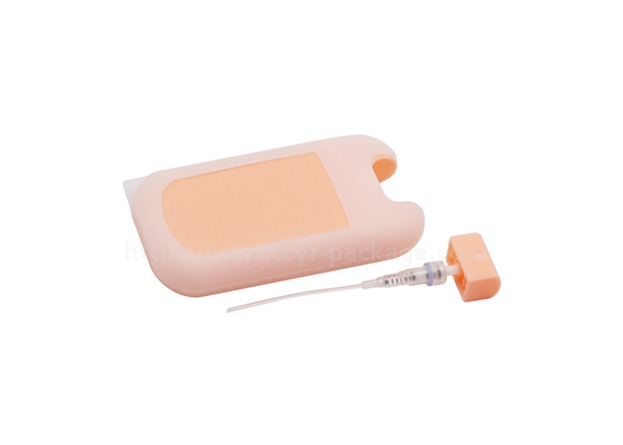 Plastic Orange Perfume Spray Atomizer With Rubber Case Credit Card