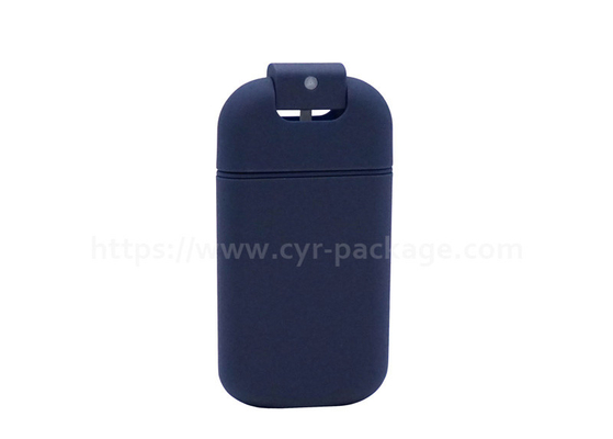 Empty Mini Plastic Perfume Atomizer Spray Bottle Dark Blue Cosmetic Credit Card Pocket