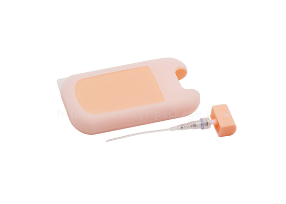 30ml Orange Perfume Spray Pump Plastic Refillable Square Cosmetic Portable