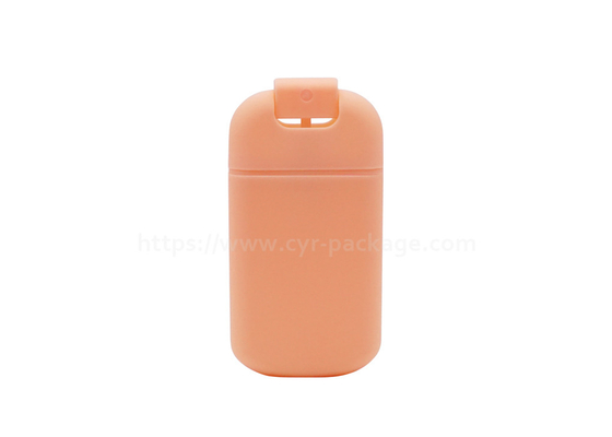 30ml Orange Perfume Spray Pump Plastic Refillable Square Cosmetic Portable