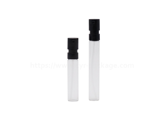 Empty Glass Perfume Atomzier Bottle 2ml Mini With Snap Plastic