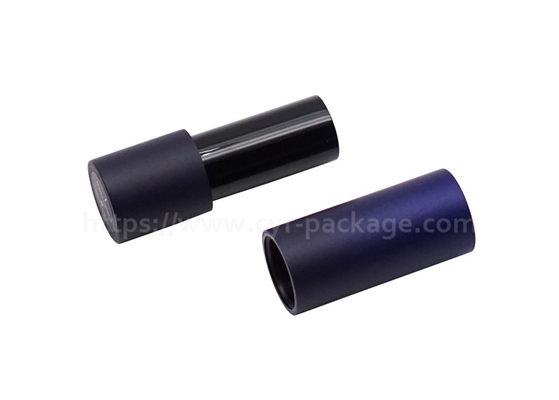 Round Magnetic Lipstick Tube 3.5g Gradient Metal Cosmetic Container