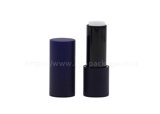 Round Magnetic Lipstick Tube 3.5g Gradient Metal Cosmetic Container