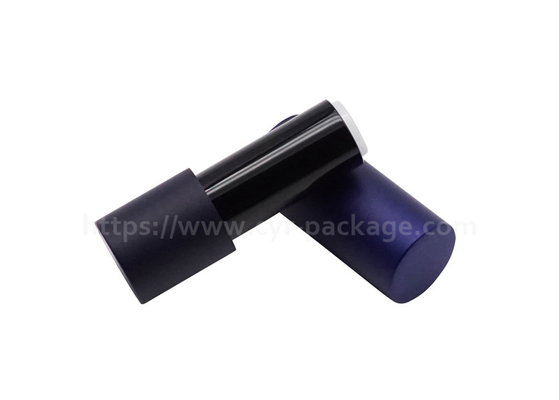 Round Magnetic Lipstick Tube 3.5g Gradient Metal Cosmetic Container