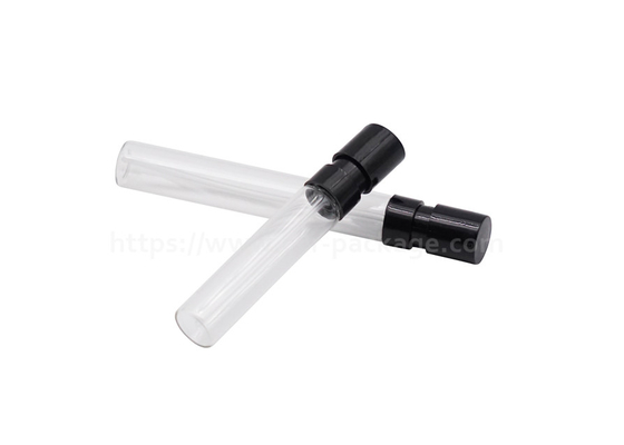 Mini Glass Perfume Tester Bottle With Plastic Spray Pump 3ml Atomizer