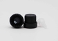 Plastic Black Tamper Evident Cap With Clear Insert 18mm Screw For Glass Bottles