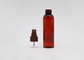 Dark Red Plastic Cosmetic Empty PET Bottle 60ml 50ml With Fine Mist Sprayer