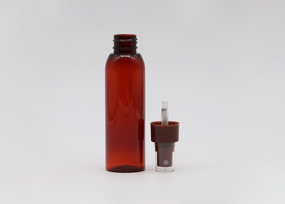 Dark Red Plastic Cosmetic Empty PET Bottle 60ml 50ml With Fine Mist Sprayer