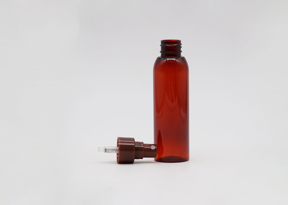 Dark Red Plastic Cosmetic Empty PET Bottle 60ml 50ml With Fine Mist Sprayer