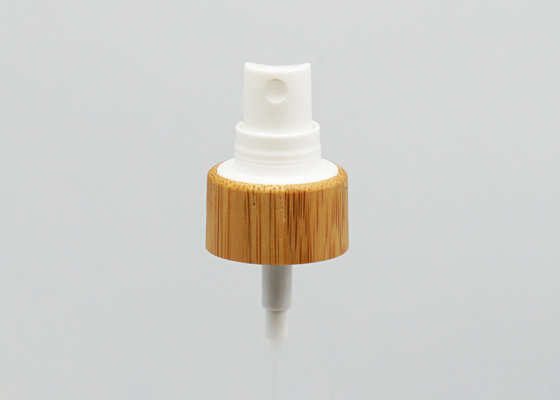 Screw 20mm Plastic Fine Mist Sprayer With Bamboo Collar For Bottles