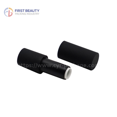 Cosmetic Black Empty Lipstick Container Magnetic Cylinder 5g