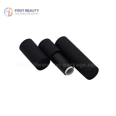 Cosmetic Black Empty Lipstick Container Magnetic Cylinder 5g