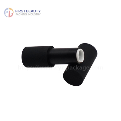 Cosmetic Black Empty Lipstick Container Magnetic Cylinder 5g