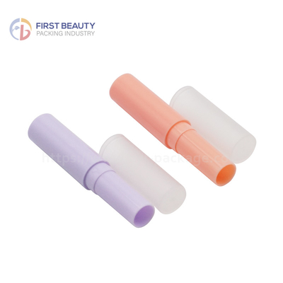 Plastic Lip Balm Empty Lipstick Tube Customized Snap On