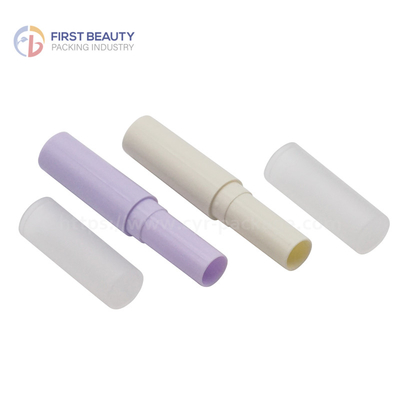 Plastic Lip Balm Empty Lipstick Tube Customized Snap On