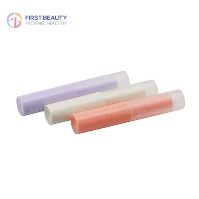 Plastic Lip Balm Empty Lipstick Tube Customized Snap On