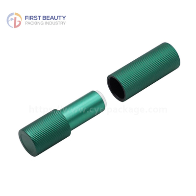 Magnet Type Lipstick Tube Empty  Aluminum Matte Green 3.8g