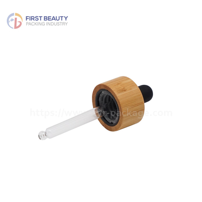 Customized Bamboo Pipette Dropper Natural Color Engraved Logo 5000pcs