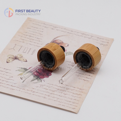 Engraved Logo Bamboo Dropper 20/400 Child Resistant With Bamboo Sheathed