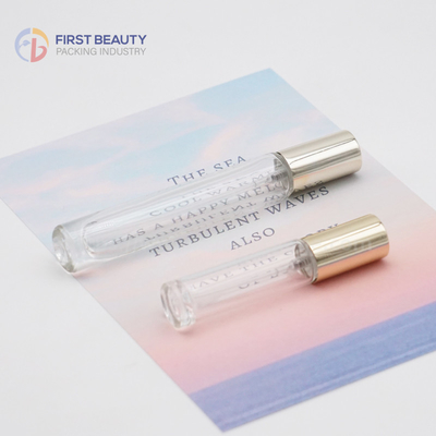Gold Screw Sprayer Sample Perfume Bottles Custom Design