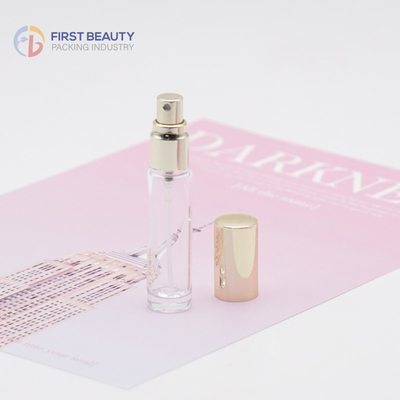 Reusable Glass Perfume Tester Bottle with Screw Push Sprayer