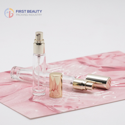 Black or Customized Color Perfume Test Flask / Scent Sample Flacon with Push Sprayer