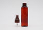 Empty Refillable Plastic Spray Bottles Dark Brown Color 24mm Neck Size 100ml