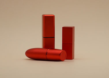 Small Volume Red Lip Balm Tubes , Customized Lipstick Containers