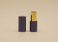 Navy Color Custom Lipstick Tubes 3g Capacity Gold Aluminum And Plastic Inside