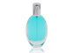 Drop Shaped Empty Perfume Bottles 100ml With Silver Aluminum Perfume Pump Collar And Cap