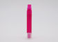 Light Rose Red Empty Refillable Plastic Spray Bottles With Clear Half Cap