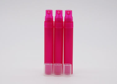 Light Rose Red Empty Refillable Plastic Spray Bottles With Clear Half Cap