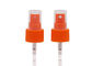 Orange Color Fine Mist Sprayer Pump , 20mm 0.2ml Dosage Cosmetic Spray Pump