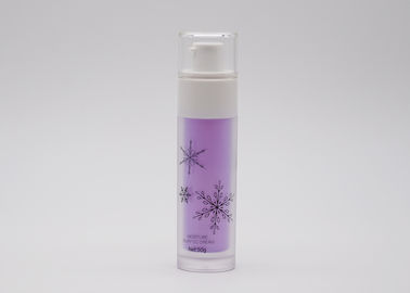 50ml Frosted Purple Cream Spray Bottle Half Cap With Black Silk Screen Printing