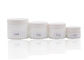 Compact White Empty Cream Jars With Lids For Cosmetics 15g 30g 50g 100g