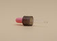 Rose Red Teat Essential Oil Pipettes Dropper Gold Pearl Pearlesent Pigment Collar
