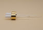 18 / 410 Essential Oil Dropper , Gold Collar Glass Droppers For Essential Oils