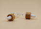 Bamboo Collar Essential Oil Dropper 18mm With Printing Scale Glass Pipette