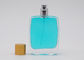 Square Shape 50ml Cosmetic Perfume Bottle With FEA15 Snap On Perfume Pump